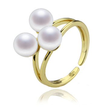 High Quality 925 Sterling Silver Pearl Ring